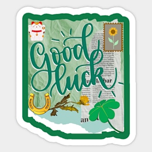 Good luck - Motivational Quotes Sticker